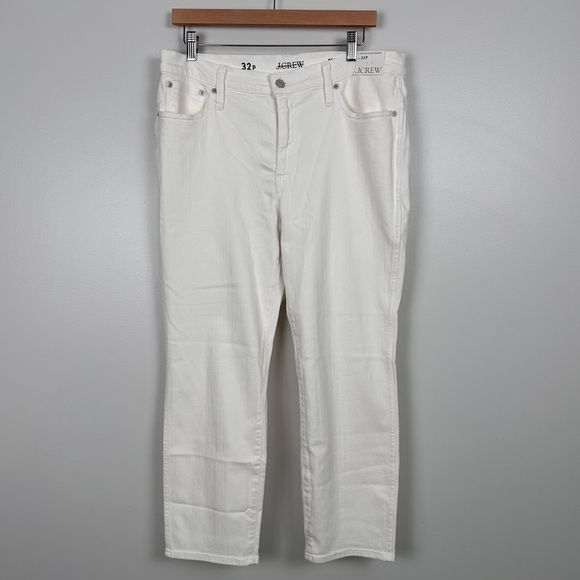 J. CREW Petite 9" vintage slim-straight jean white wash BQ305 - Picture 6 of 14